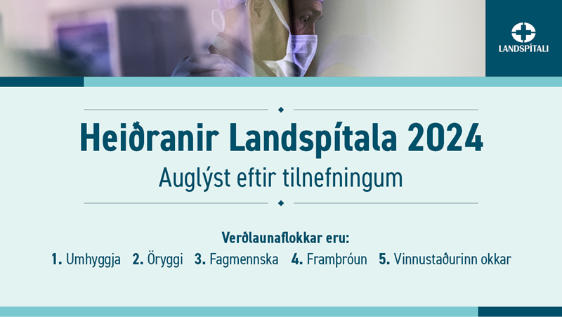 Heiðranir Landspítala - auglýst eftir tilnefningum