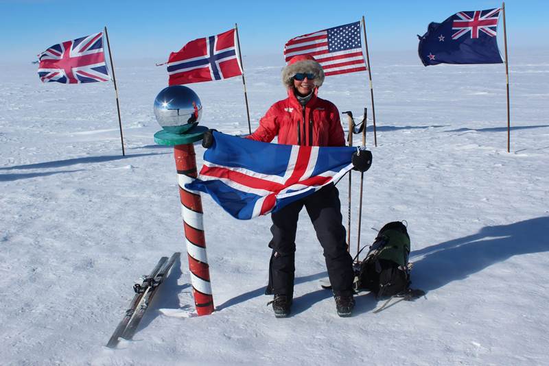 Vilborg Arna með fyrirlestur um suðurspólsferðina í Hringsal 8. febrúar