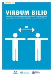 Virðum bilið - 1 meter