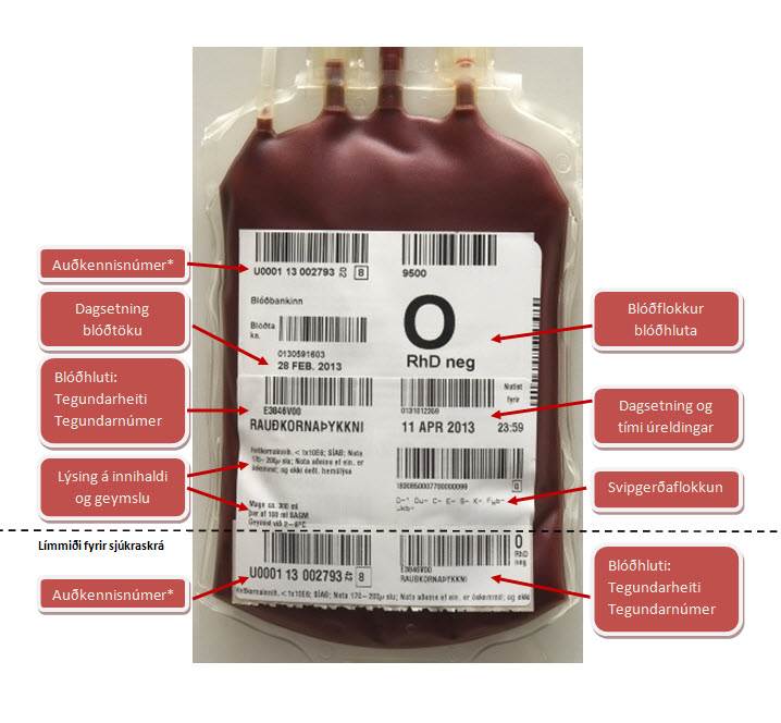 Efni fyrir heilbrigðisstarfsfólk á Blóðbankavefnum